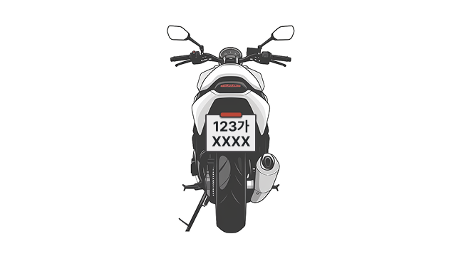 차량과 차량번호 예시 이미지